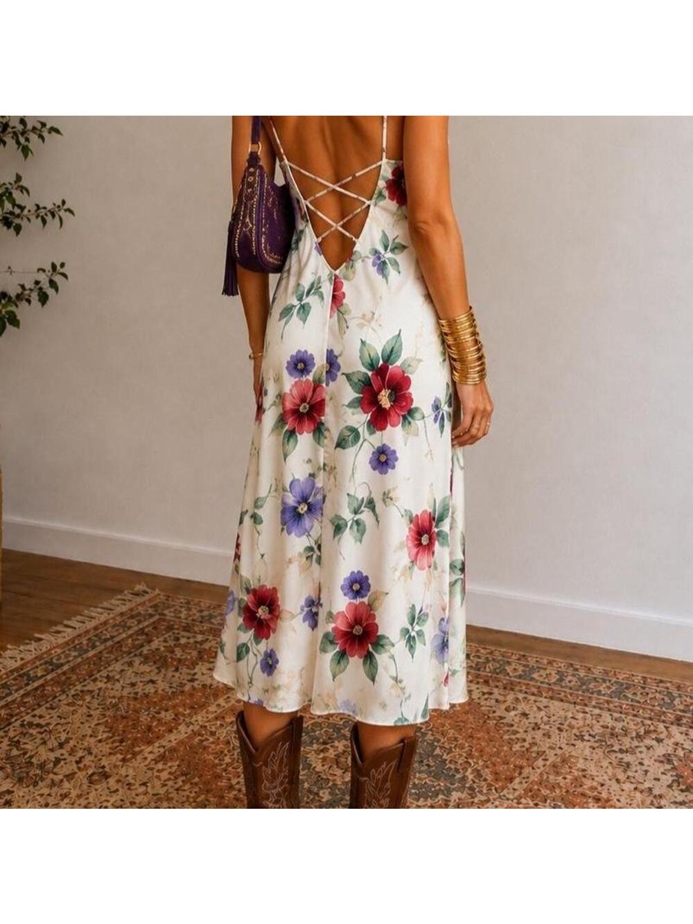 Vintage Vtg 90s Cottagecore fairycore coquette midi maxi slip dress